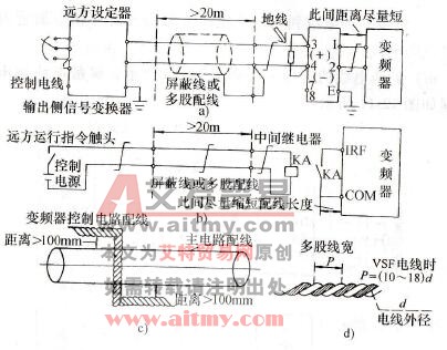 图12-9控制电路敷没方式