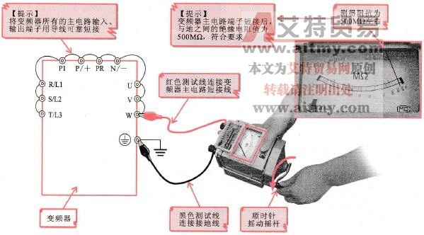 变频器绝缘电阻值的检测方法