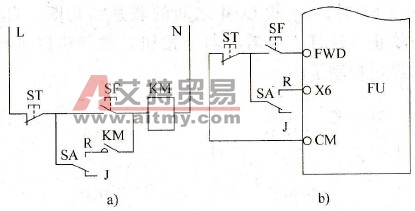 点动与运行的切换电路