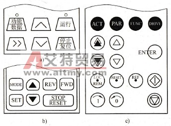 变频器的键盘配置