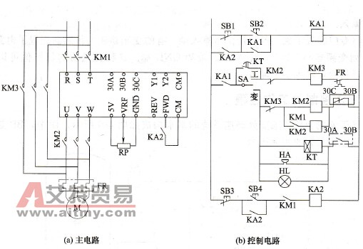 继电器控制的切换电路