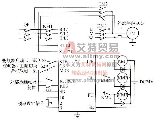 图2-76变频与工频切换电路