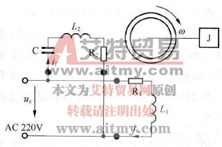 单相电容分相式电动机工作接线图