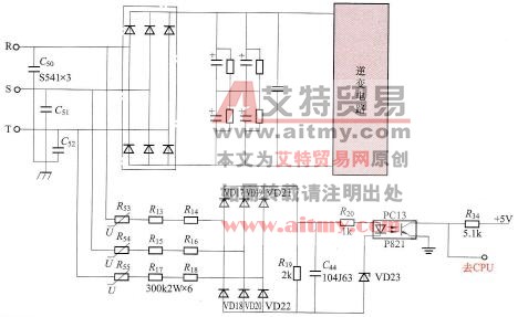 三相输入电压检测电路