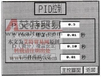 PID控制画面