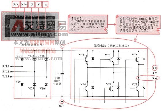 智能功率模块检测示意图