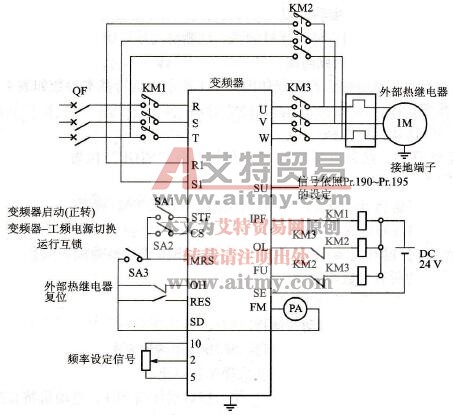 变频与工频切换控制电路