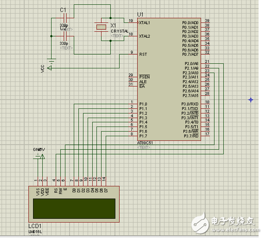 lcd1602中文资料分享：lcd1602接线图_lcd1602与单片机连接图