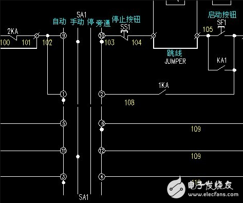 转换开关原理图_转换开关接线图及接法_手自动转换开关接线图