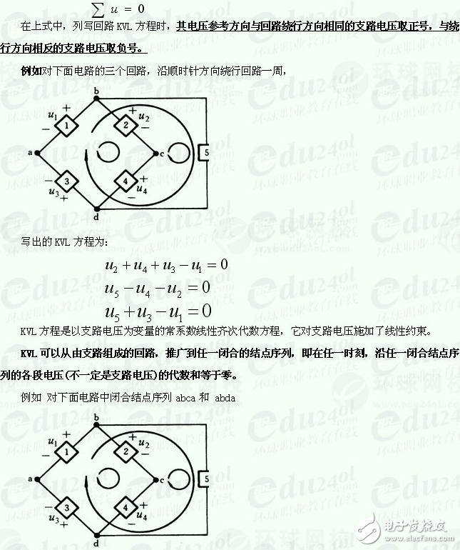 基尔霍夫电压定律理解_基尔霍夫电压定律方程_基尔霍夫电压定律例题
