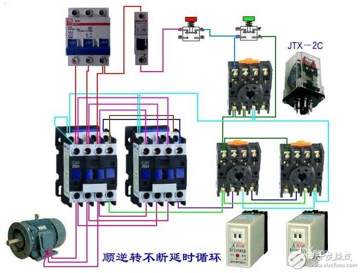 继电器工作原理与接线图_继电器控制电路图_继电器控制电路互锁电路图解