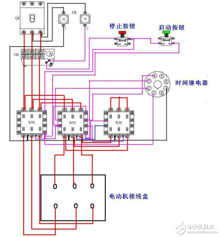 继电器工作原理与接线图_继电器控制电路图_继电器控制电路互锁电路图解