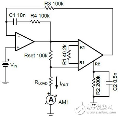 低电平V-I转换器:0V-5V输入至0uA-5uA输出