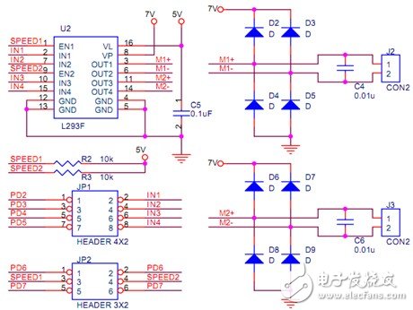 智能蓝牙壁障小车系统电路设计