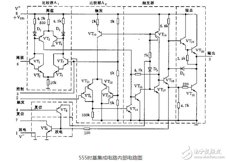 集成555时基电路解析，555时基集成电路与NE555的识别及其应用