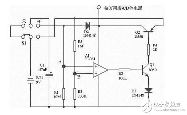 今天用万用表的时候，突然很奇怪，为什么过了一段时间不使用后它就“自我了结”了呢？怎么实现的呢？实验室的福禄克表，蛮贵，不敢擅自拆开，所以就网上查询资料，呵呵，这一查，好玩了。发现了各种软关机电路，就是单片机工作一会后，自动关机了。好灵性和智能哦。