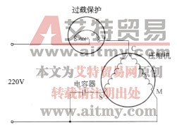 空调器单相电动机的电容运转式