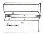 图5-1 横焊第一层焊接操作方法