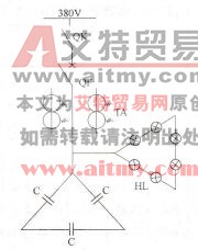图6 -19低压集中补偿电路图