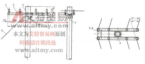  图1-69低压转角杆(15°～30°)组装示意图