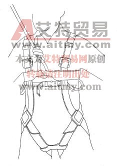图5-34安全带的配戴与挂绳