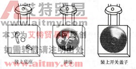 图7 -15 明开关的安装