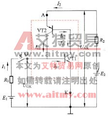 单向晶闸管的工作原理说明图