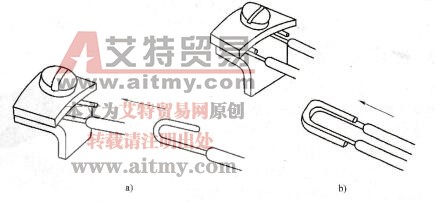 图3 27线头与具有瓦形垫圈的螺钉的连接方法