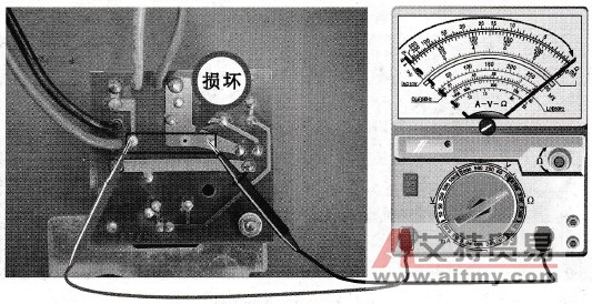 调换表笔检测启动电容器