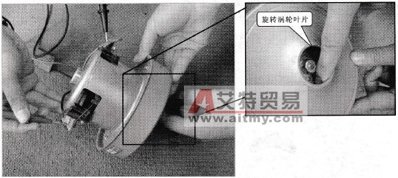 检测转子连接端