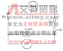 压敏电阻器标称电压测试电路示意图