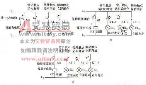 通电延时触点的动作情况