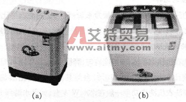 双桶半自动波轮式洗衣机外形