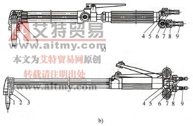 等压式割炬的结构