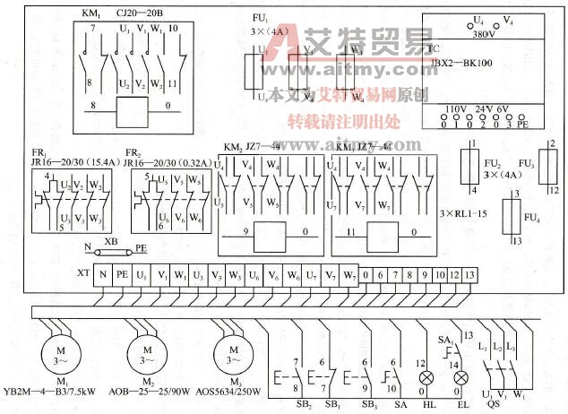 如何分析CA6140型车床的电气接线图