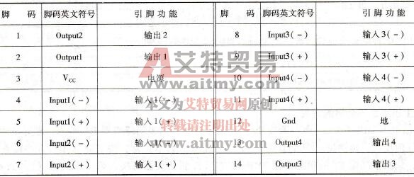 LM339集成电路引脚功能