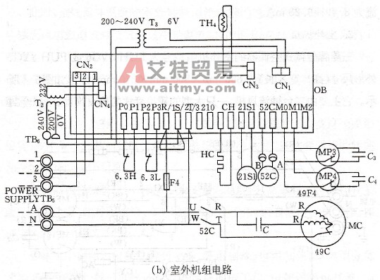 分体式空调电路