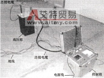 某款0.1Hz超低压耐压试验装置现场接线图