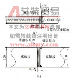 多层薄板与厚板的对接接头