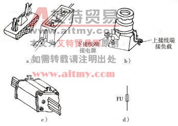 熔断器的外形和电路符号