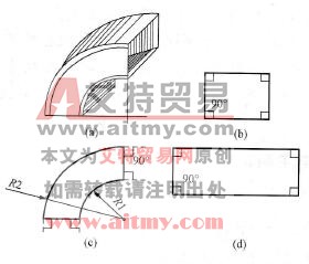  内外弧形矩形弯头的展开