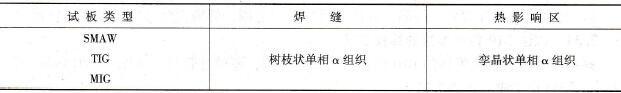 接头金相组织