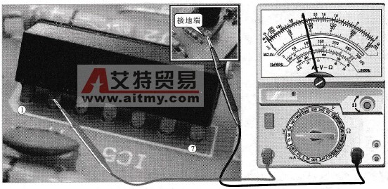 集成电路芯片TA8316S②脚电压的检测