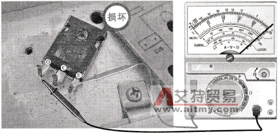  检测IGBT管的电阻值