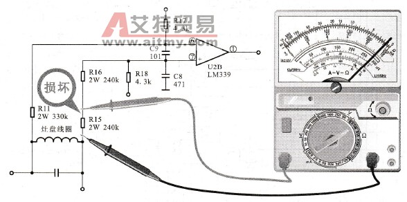 电阻器R15的检测