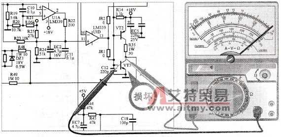 晶体三极管VT3的检测