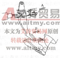 制动踏板与球头脱开