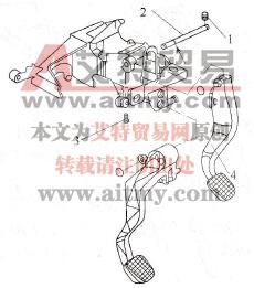 拆卸制动踏板