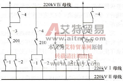 双母带旁路接线