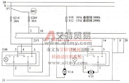 电动玻璃升降器相关电路